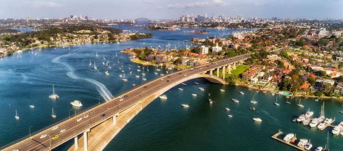 Gladesville Bridge, Huntleys Point, NSW 2111 (Hunters Hill LGA)