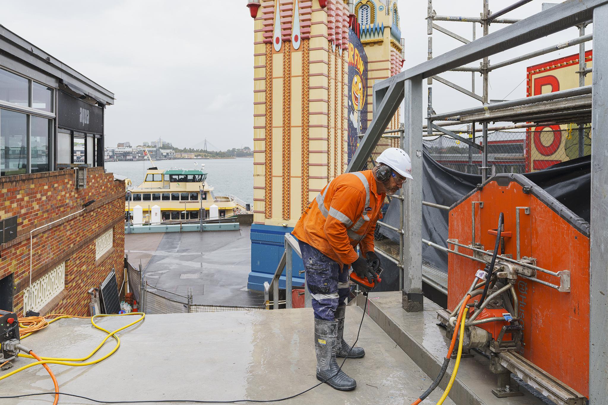 Concut NSW - Concrete Cutting at Luna Park, Sydney NSW (Sydney City LGA)(1)