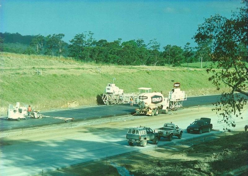 Slip-Formed Concrete Paving used